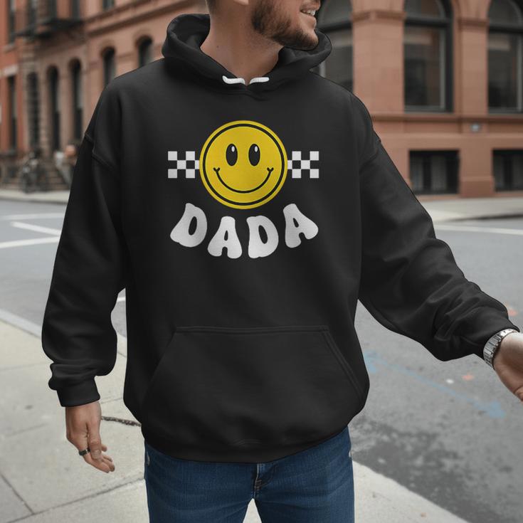 Dada One Happy Dude Birthday Theme 1st Family Matching Mom Men Hoodie