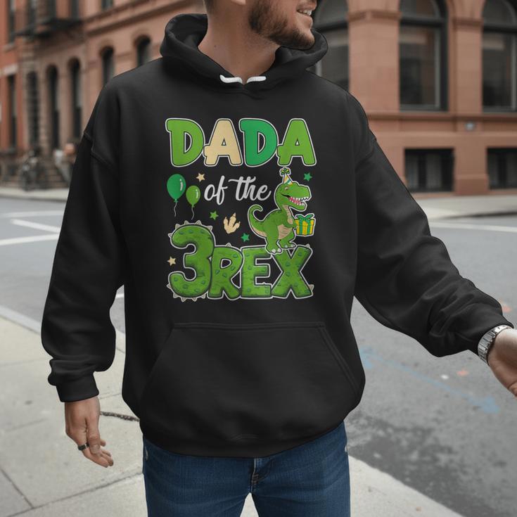 Dada Of The Three Rex Birthday Dinosaur Family Matching Men Hoodie