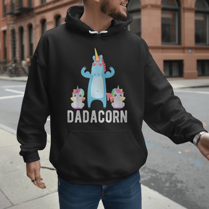 Dadacorn Unicorn Lover Tee For Papa Dad And Kid Men Hoodie