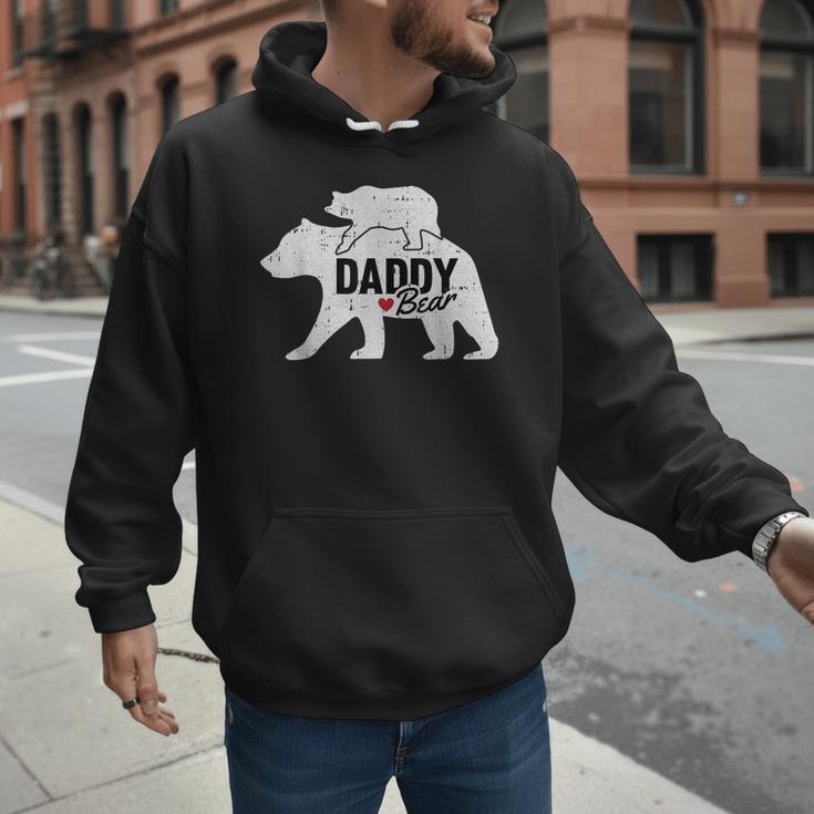 Daddy Bear Fathers Day Cute Baby Cub Papa Dad-a Pops Small Men Hoodie