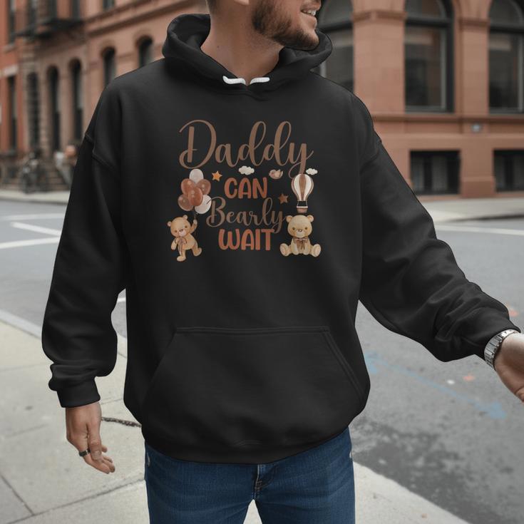 Daddy Can Bearly Wait Bear Gender Neutral Boy Baby Shower Men Hoodie Daddy Can Bearly Wait Bear Gender Neutral Boy Baby Shower Men Hoodie