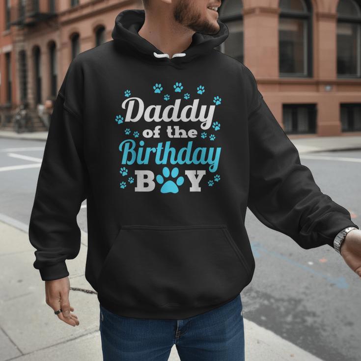Daddy Of The Birthday Boy Dog Paw Bday Party Celebration Small Men Hoodie Daddy Of The Birthday Boy Dog Paw Bday Party Celebration Small Men Hoodie