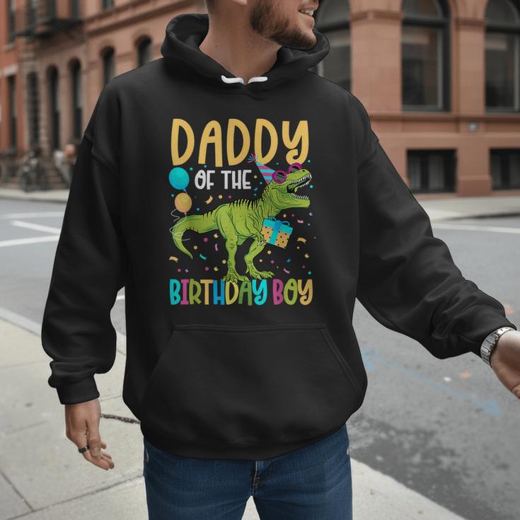 Daddy Of The Birthday Boy Family Matching Dinosaur Squad Men Hoodie Daddy Of The Birthday Boy Family Matching Dinosaur Squad Men Hoodie