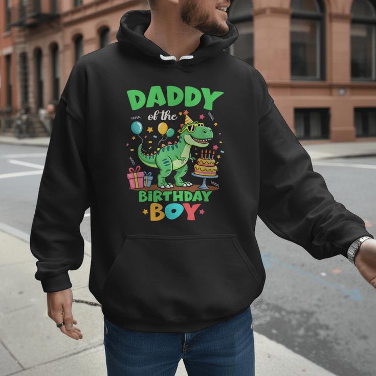 Daddy Of The Birthday BoyRex Dinosaur Family Party Men Hoodie