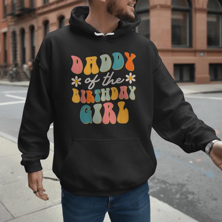 Daddy Of The Birthday Girl Groovy Themed Father Dad Men Hoodie