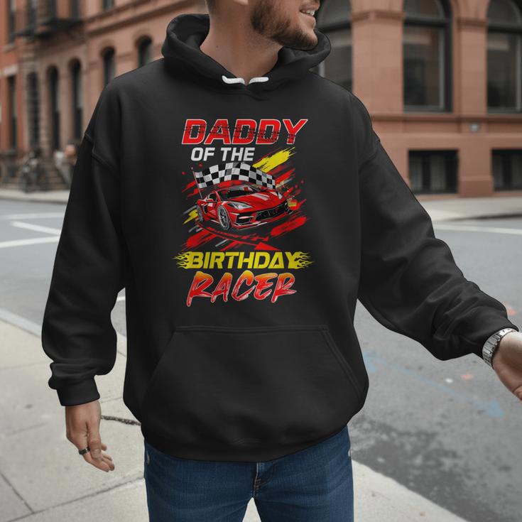 Daddy Of The Birthday Racer Race Car Party Family Matching Men Hoodie
