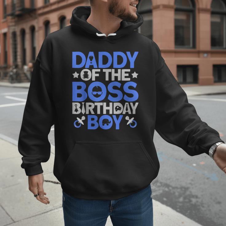 Daddy Of The Boss Birthday Party Outfit Like A Boss Daddy Men Hoodie