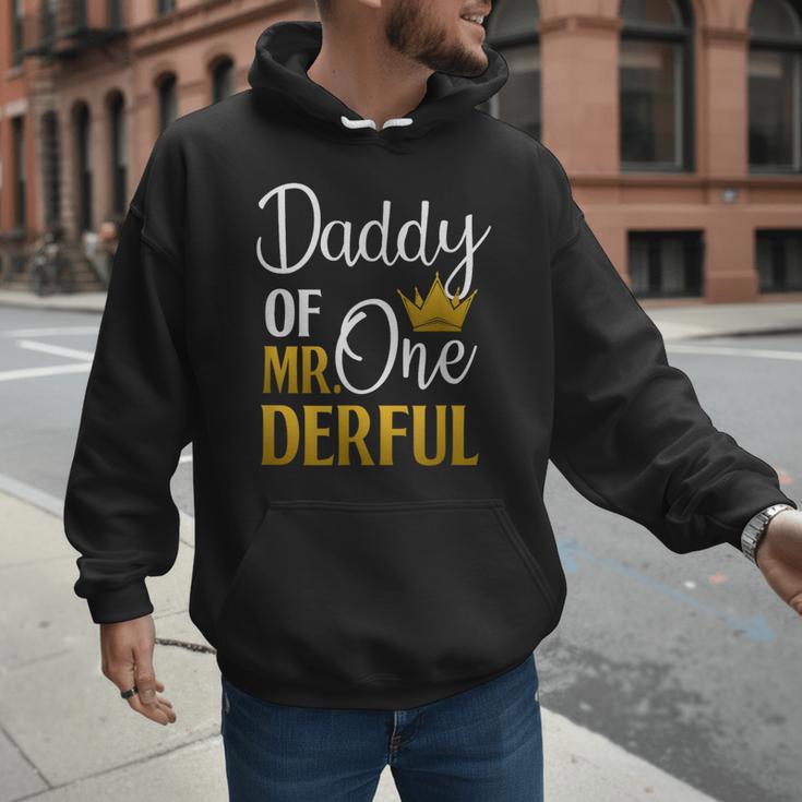 Daddy Of Mr Onederful 1st Birthday Father's Day First Daddy Men Hoodie