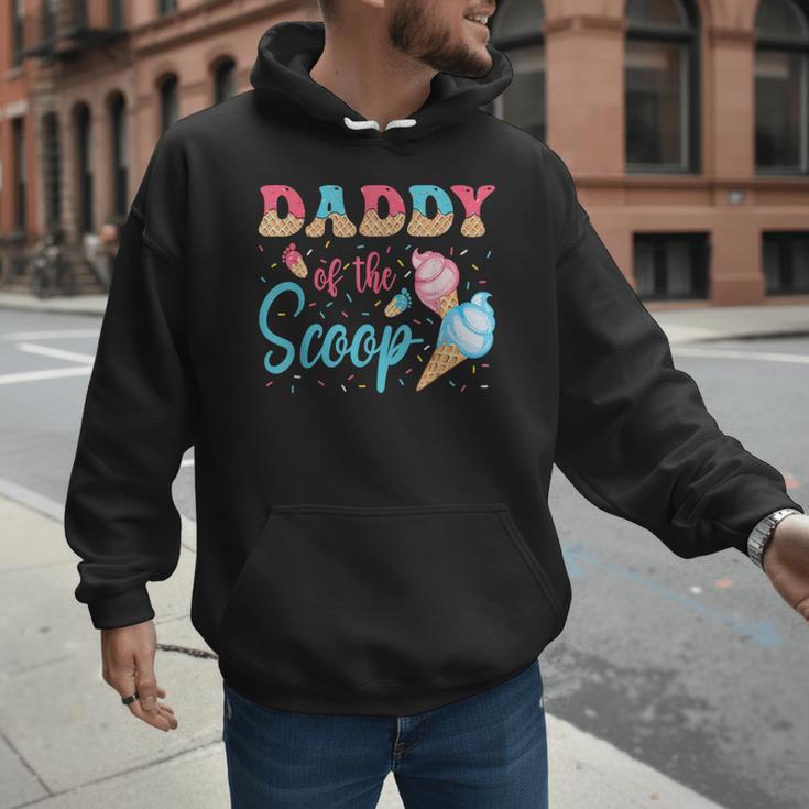 Daddy Of The Scoop Ice Cream Gender Reveal Baby Shower Men Hoodie