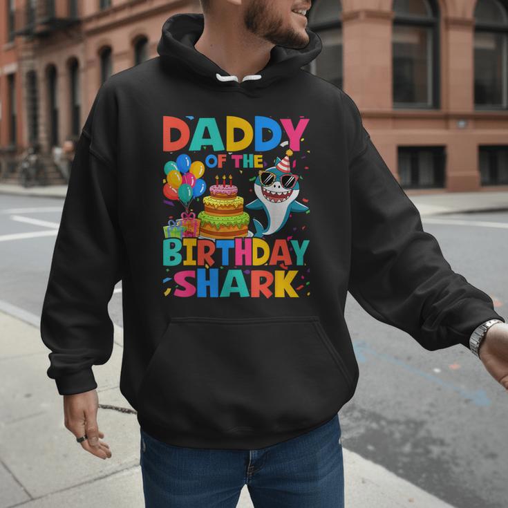 Daddy Of The Shark Birthday Dad Matching Family Men Hoodie