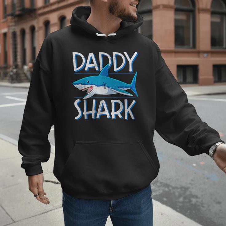 Daddy SharkShirt Fathers Day Family Matching Dad Men Hoodie