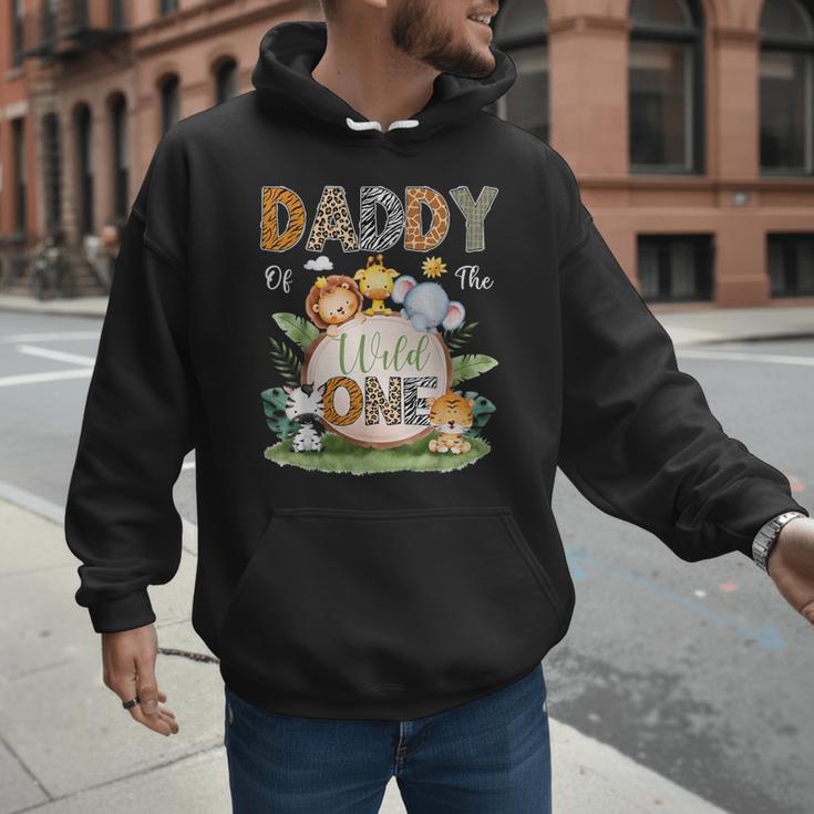 Daddy Of The Wild One 1St Birthday Kids Safari Jungle Men Hoodie