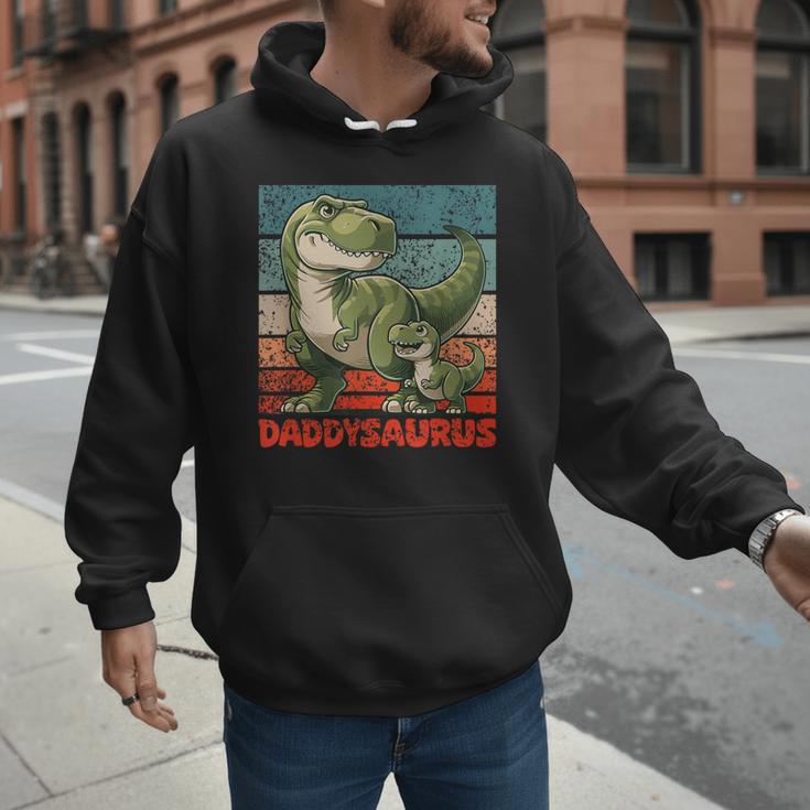 Daddysaurus Father's Day Best Dad T-Rex Papa Men Hoodie