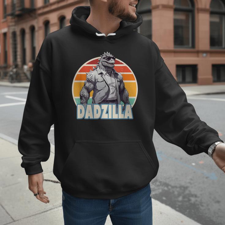 Dadzilla The Rad Dad Kaiju Vibes Men Hoodie