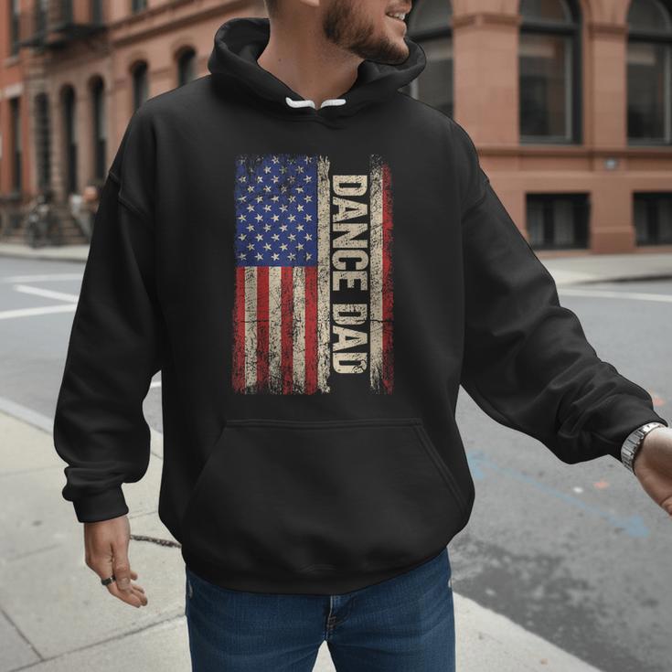 Dance Dad US American Flag Shirt Dancer Dancing Father Men Men Hoodie