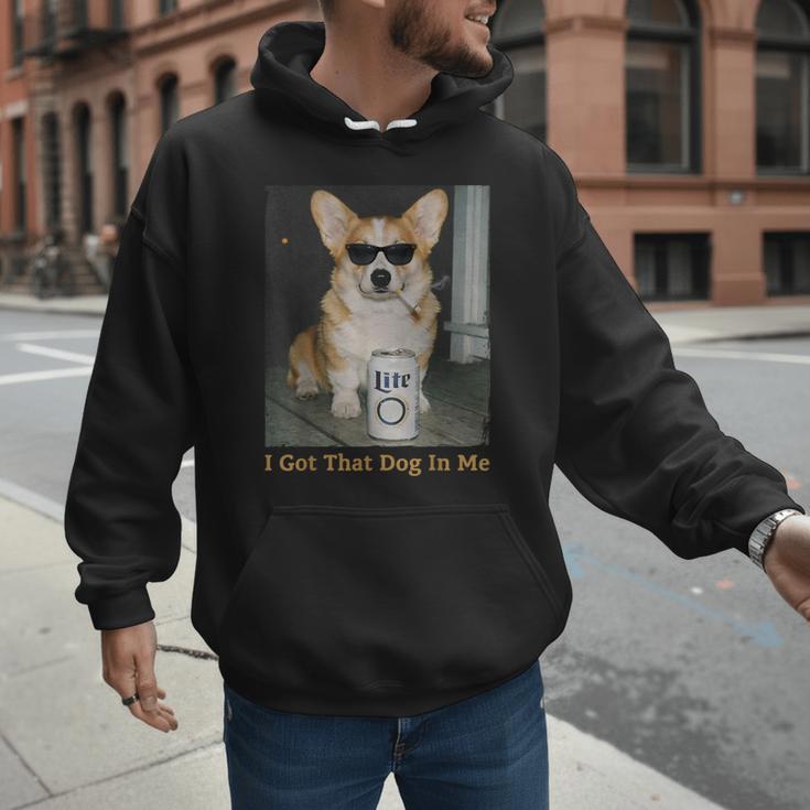 I Got That Dog In Me Corgi Dog Meme For Corgi Mom Dad Men Hoodie