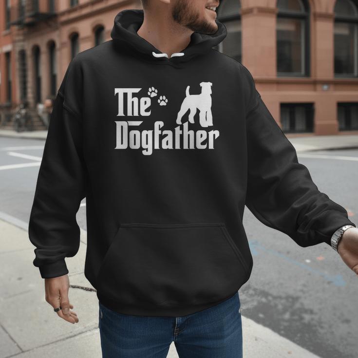 The Dogfather Tee Fathers Day Dad Dog Lover Schnauzer For Men Women Girls Kids Men Hoodie