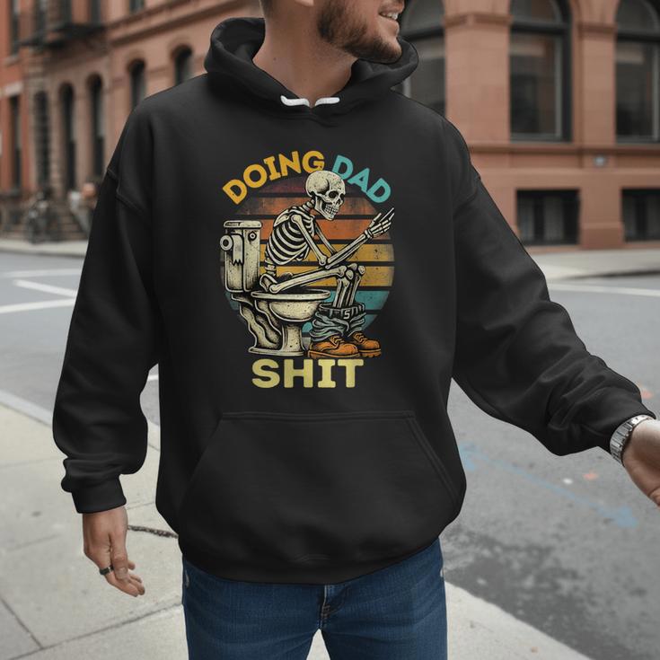 Doing Dad Shit Dad Joke Skeleton Dad Dad Father's Day Men Hoodie