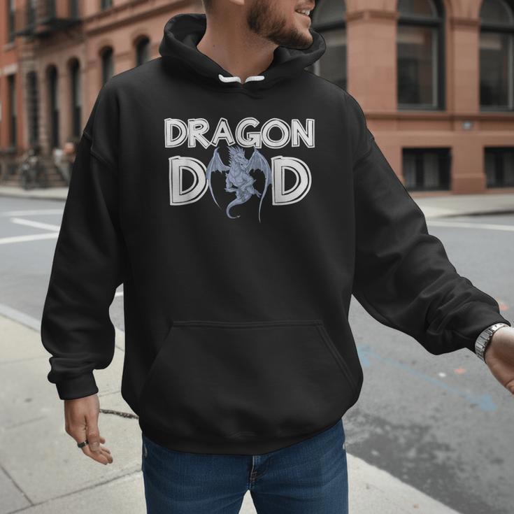 Dragon Dad Daddy Father's Day Dragon Men Hoodie