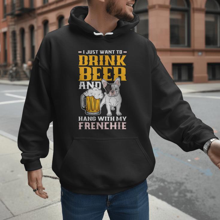 Drink Beer & Hang With My Frenchie French Bulldog Dad For Men Women Men Hoodie