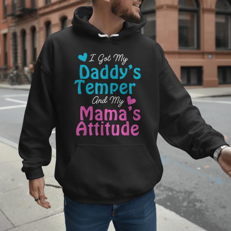 Family Tee I Got My Daddy's Temper And Mama's Attitude Men Hoodie