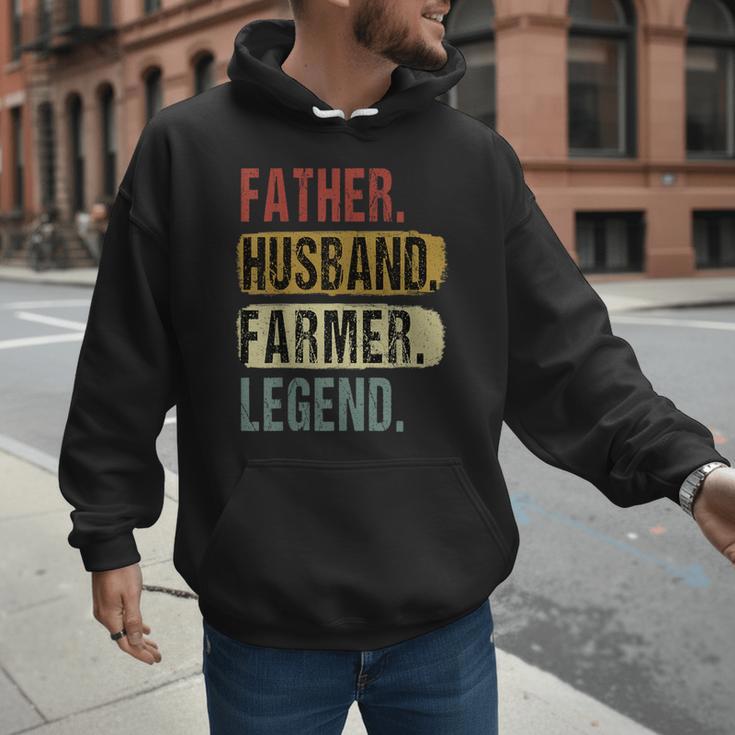 Father Husband Farmer Legend Vintage Dad Father's Day Men Hoodie Father Husband Farmer Legend Vintage Dad Father's Day Men Hoodie