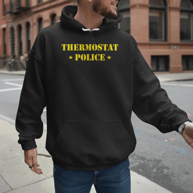 Father For Men Thermostat Police Dad Men Hoodie
