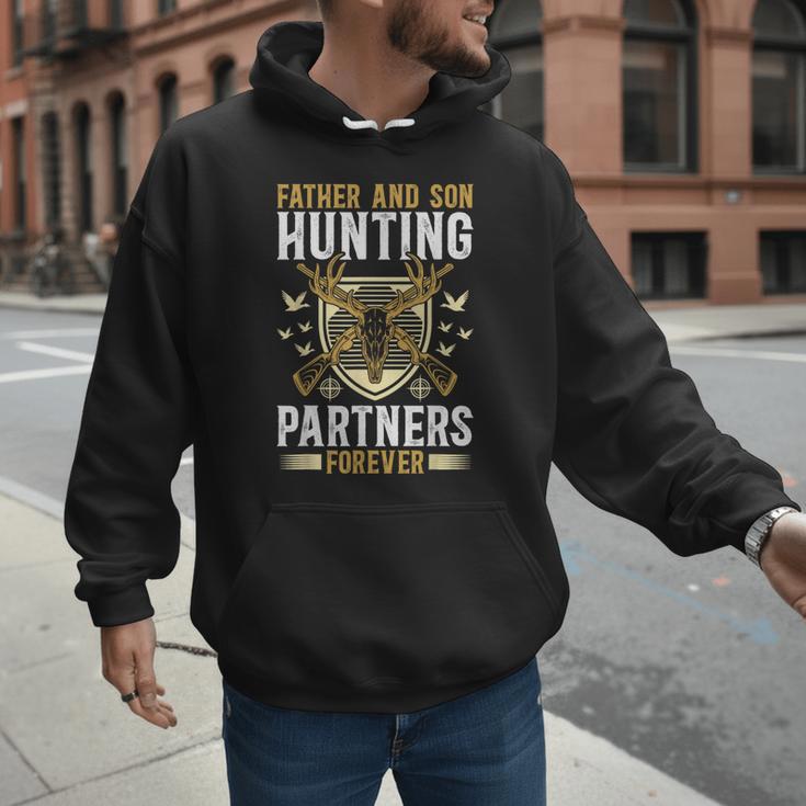 Father And Son Hunting Partners Dad And Son Hunting Buddies Men Hoodie