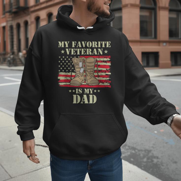 Father Veterans Day My Favorite Veteran Is My Dad Proud Kids Men Hoodie