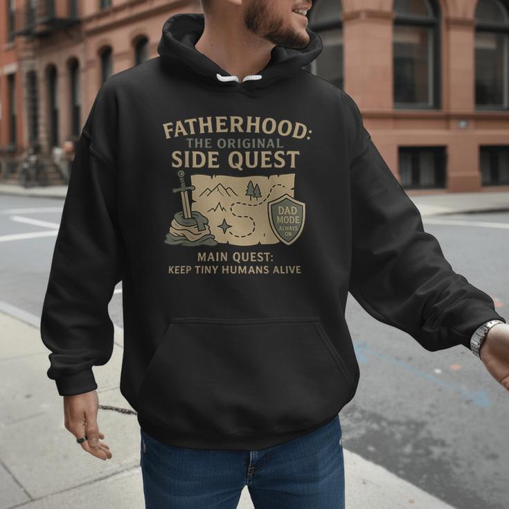 Fatherhood The Original Side Quest Dad Mode Men Hoodie