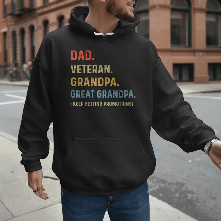 Fathers Day Dad Veteran Grandpa Great Grandpa Men Hoodie