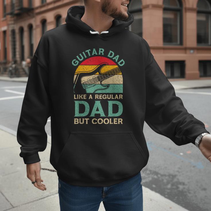 Fathers Day Guitar Dad For Guitarist Music Lover Dad Men Hoodie