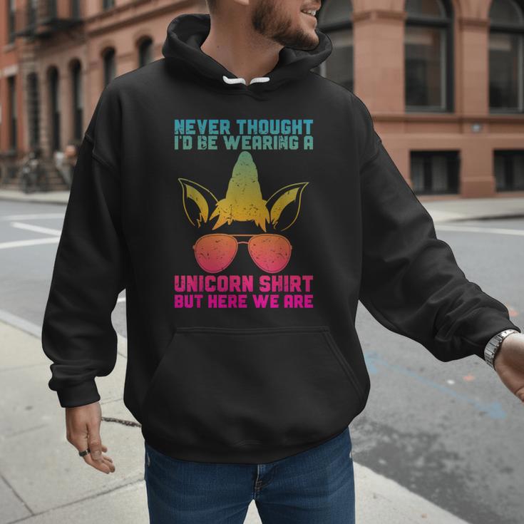 Fathers Day I Wear A Unicorn Shirt Dadacorn Men Hoodie