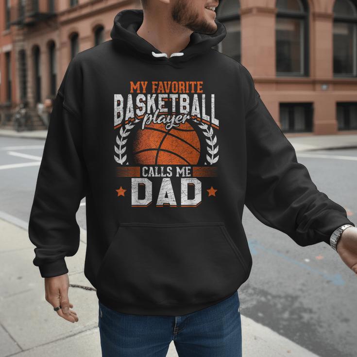 My Favorite Basketball Player Calls Me Dad Basketball Men Hoodie