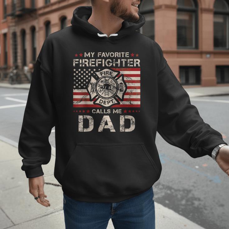 My Favorite Firefighter Calls Me Dad Fireman Father Saying Men Hoodie My Favorite Firefighter Calls Me Dad Fireman Father Saying Men Hoodie