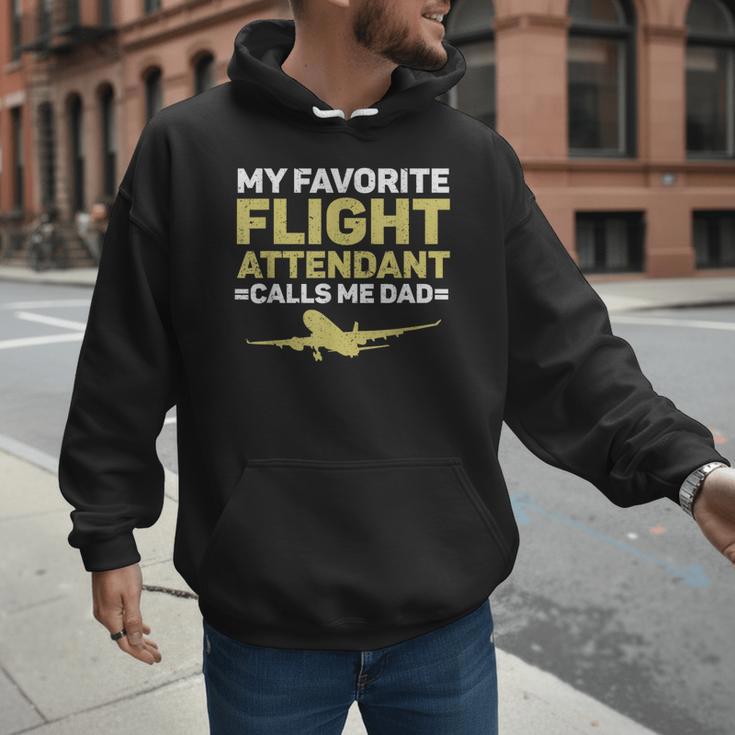 My Favorite Flight Attendant Calls Me Dad Flight Attendant Men Hoodie