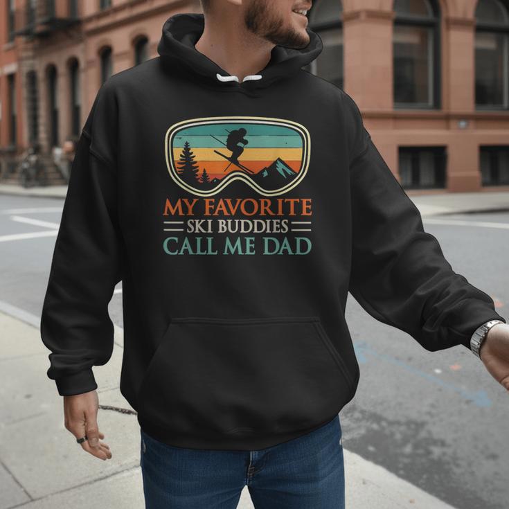 My Favorite Ski Buddies Call Me Dad Ski Dad Men Hoodie