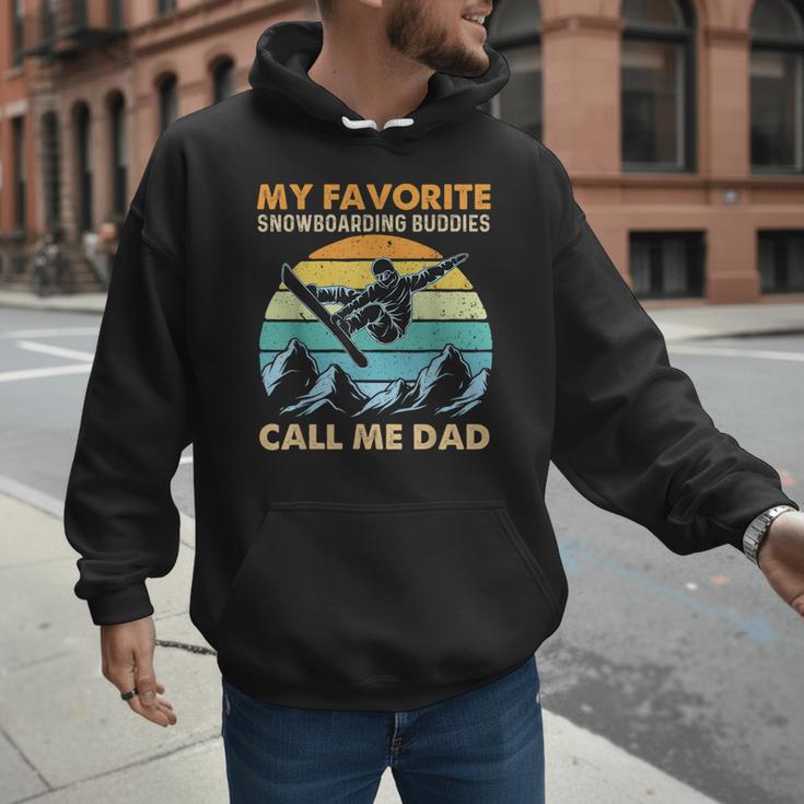 My Favorite Snowboarding Buddies Call Me Dad Snowboarder Men Hoodie