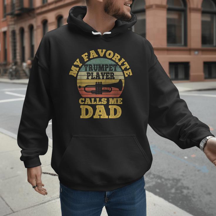 My Favorite Trumpet Player Calls Me Dad Father Vintage Men Hoodie