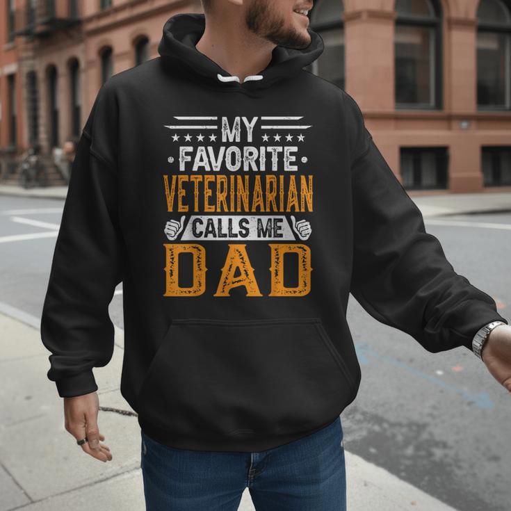 My Favorite Veterinarian Calls Me Dad Fathers Day Men Hoodie