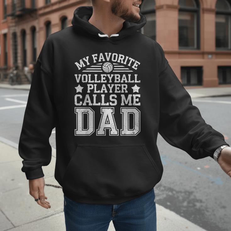 My Favorite Volleyball Player Calls Me Dad Shirt Fathers Day Men Hoodie