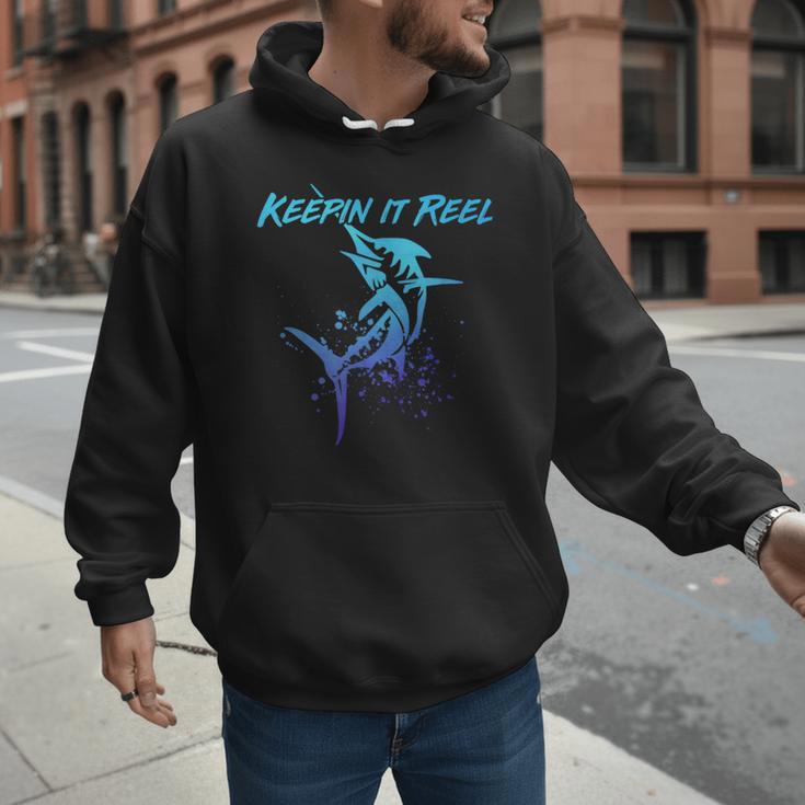 Fishing Keepin IT Reel Marlin Sport Fishermen Men Dad Men Hoodie Fishing Keepin IT Reel Marlin Sport Fishermen Men Dad Men Hoodie