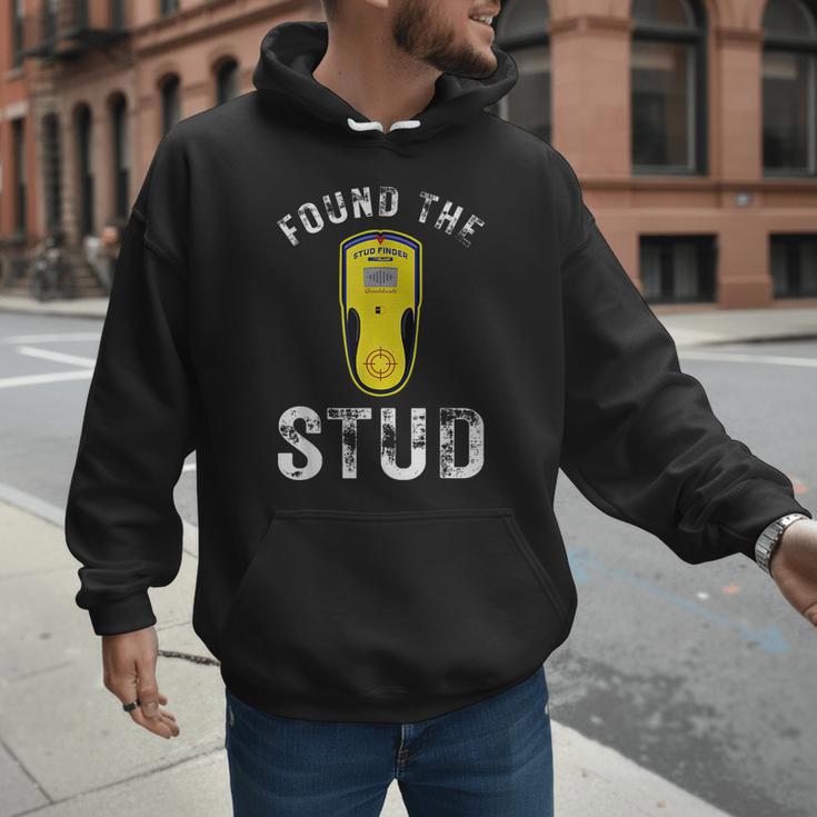 Found The Stud Dad Joke Handy Tools Stud Finder Men Hoodie