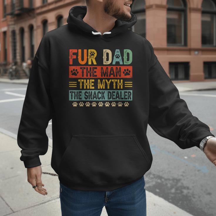 Fur Dad Man Myth Snack Dealer Paw Cat Dog Father's Day Men Hoodie