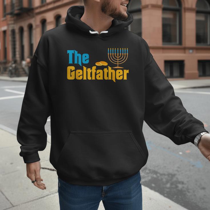 Gelt Father Hanukkah Menorah Jewish Dad Pajamas Men Hoodie Gelt Father Hanukkah Menorah Jewish Dad Pajamas Men Hoodie