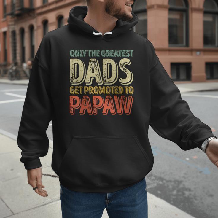 Only The Greatest Dads Get Promoted To Papaw Men Hoodie