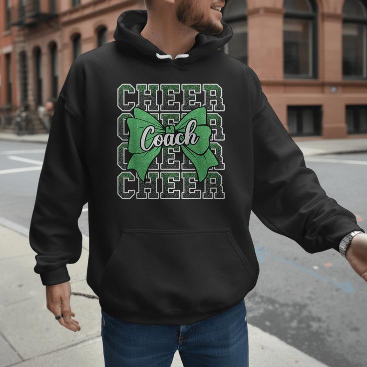 Green Sport Loud Proud Cheer Coach Dad Father's Day Men Hoodie