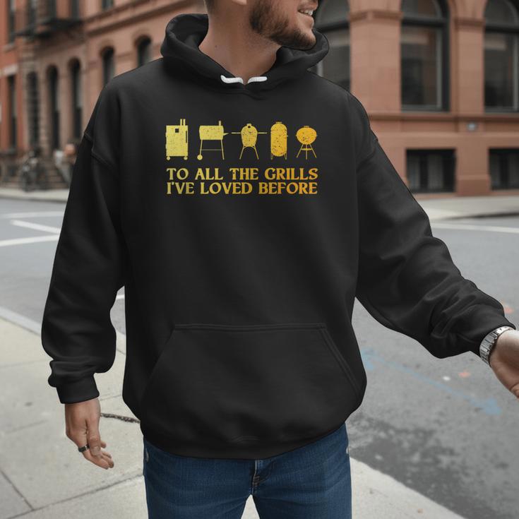 Grilling Art For Men Dad Barbecue Meat Smoking BBQ Men Hoodie Grilling Art For Men Dad Barbecue Meat Smoking BBQ Men Hoodie