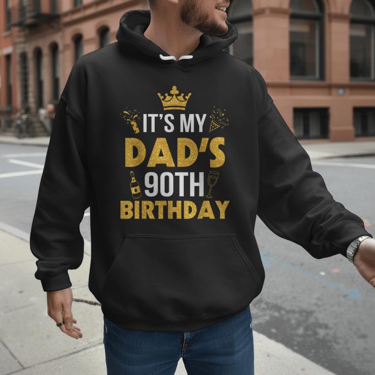 Happy Father Daddy 90 Years Old It's My Dad's 90th Birthday Men Hoodie Happy Father Daddy 90 Years Old It's My Dad's 90th Birthday Men Hoodie