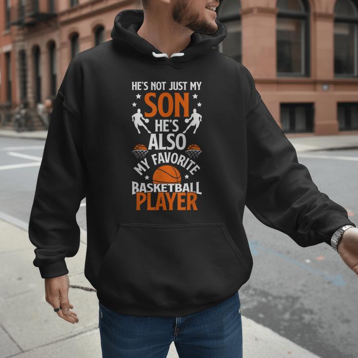 He's Also My Favorite Basketball Player Dad Basketball Dad Men Hoodie